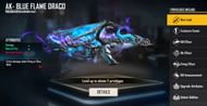 Blue Flame Draco AK (Image via Free Fire)